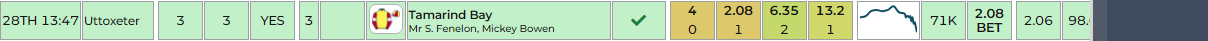 Qualifier icons in the runner table